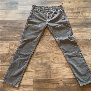 Grey Levi’s corduroy